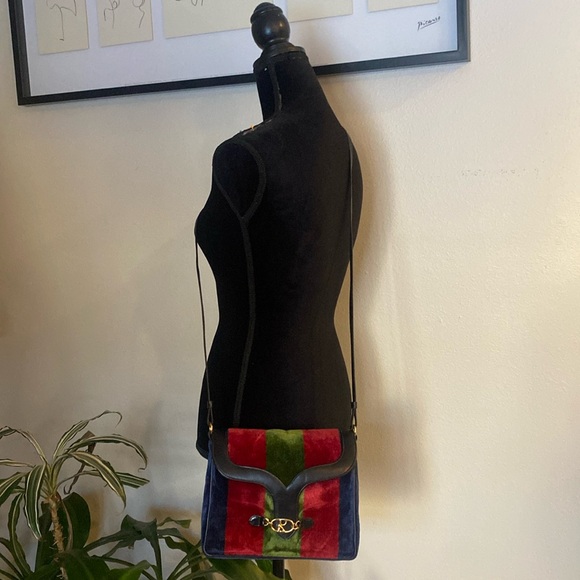 Roberta di Camerino cross body Multicolor velvet leather - Picture 4 of 17